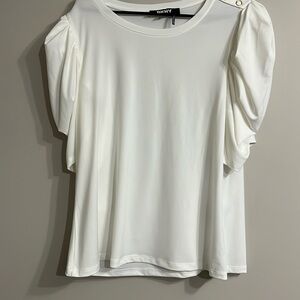 DKNY puff sleeve top